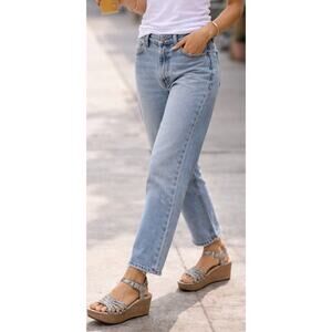 Trask Snake Print Wedge Sandals Gray Leather Platform Size 8.5